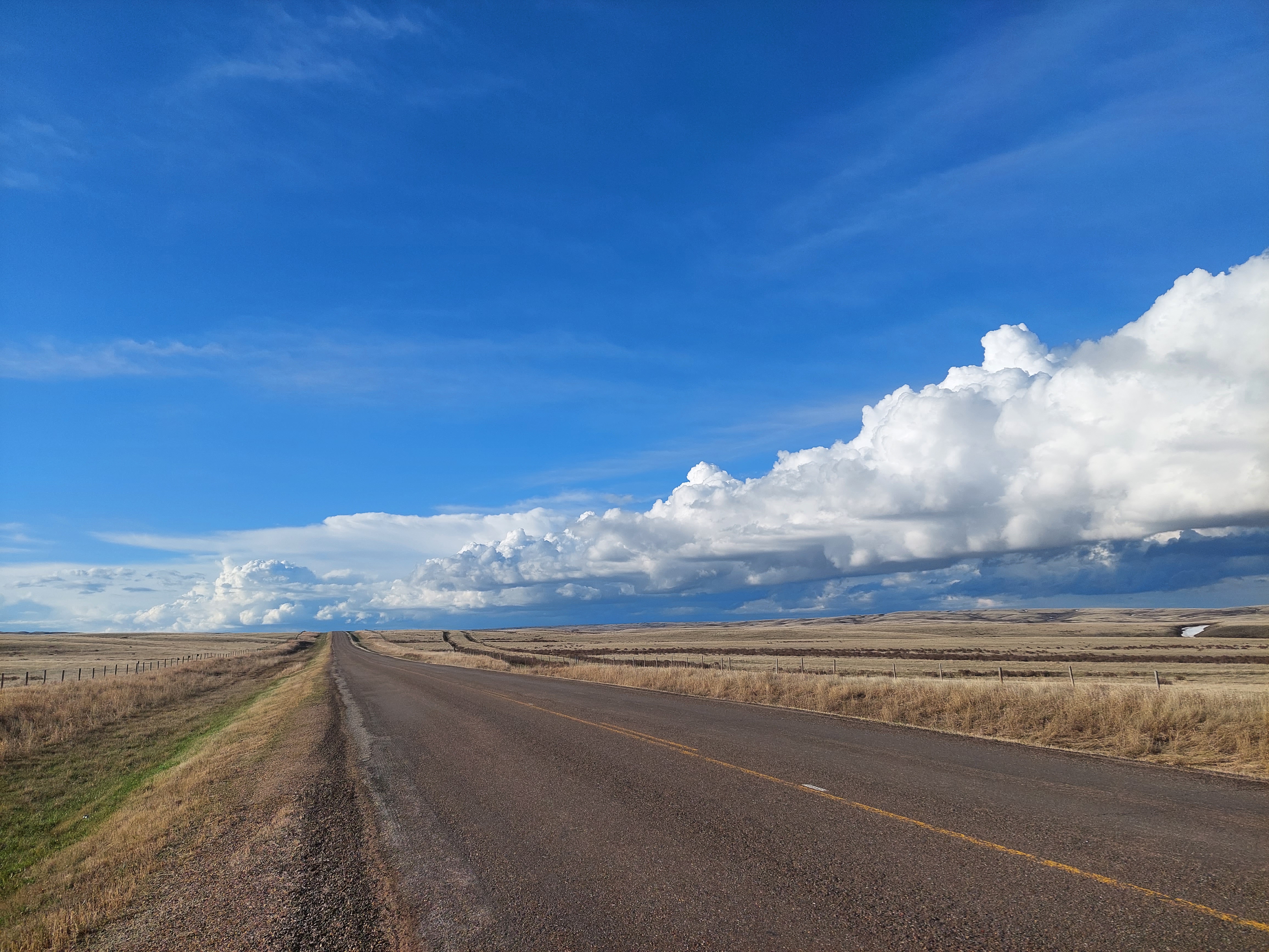 A cloudscape on the road south of Diamond Willow Retreat