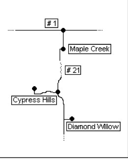 # = Hwy. Number __ # = Hwy. Number __